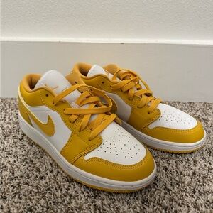 Nike Yellow and White Sneakers